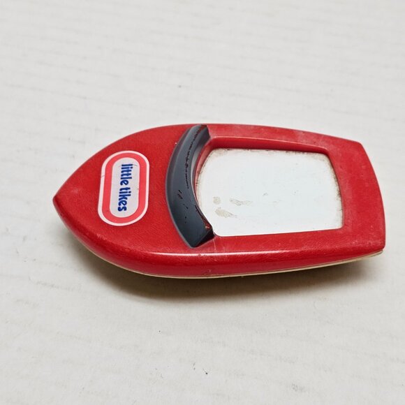 Vintage Mini Little Tikes Dollhouse Red Boat Green Tractor Doll House Furniture - Picture 3 of 11